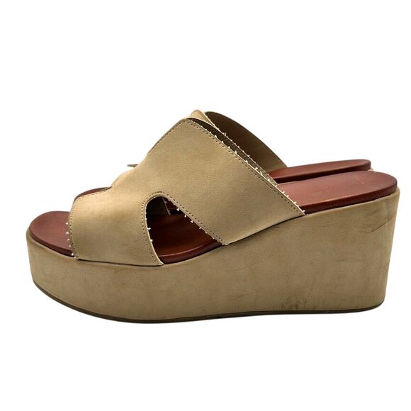 MIA Women's‎ Sand RETA Slip On Wedge Platform Sandal Size 9M - Picture 5 of 11